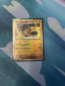 Pokemon TCG Hippowdon 053/131 Prismatic Evolutions Holo Master Ball Pattern - Image 1