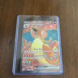 Charizard ex 183/165 Scarlet & Violet: 151 Ultra Rare Full Art Holo Pokemon NM/M - Image 1