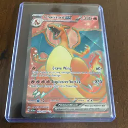 Charizard ex 183/165 Scarlet & Violet: 151 Ultra Rare Full Art Holo Pokemon NM/M - Image 2