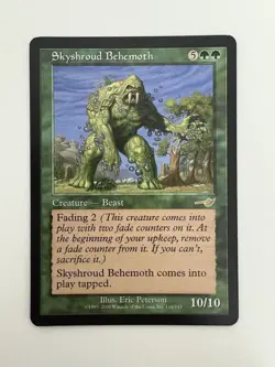 Skyshroud Behemoth MTG Magic the Gathering Card NM Near Mint Nemesis - Image 1