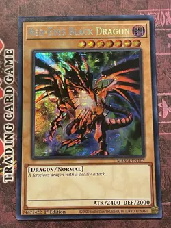 Red-Eyes Black Dragon - MAMA-EN105 - Secret Pharaoh’s Rare - 1st Edition - LP - Image 1