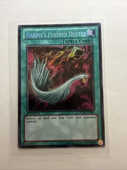 Yugioh Harpie's Feather Duster LCJW-EN099 Secret Rare 1st Edition - Image 1