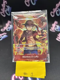One Piece TCG Monkey D. Luffy #ST10-006 SR Promo Holo SEALED - Image 1