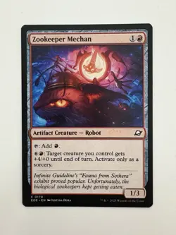 Zookeeper Mechan MTG Magic the Gathering Card NM Near Mint EOE - Image 1