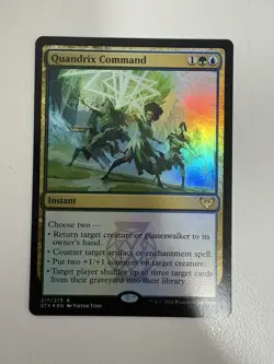 Quandrix Command Foil MTG Magic the Gathering Card NM Near Mint STX - Image 1