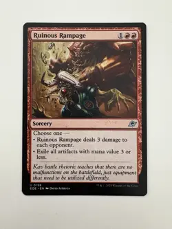 Ruinous Rampage MTG Magic the Gathering Card NM Near Mint EOE - Image 1