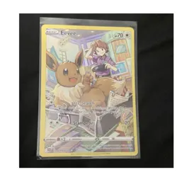 Pokemon Eevee TG11/TG30 Brilliant Stars Trainer Gallery Ultra Rare Holo Full Art - Image 1