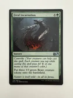 Feral Incarnation MTG Magic the Gathering Card NM Near Mint M15 - Image 1
