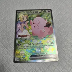 Pokemon TCG Lillie's Clefairy EX Sv09 Journey Together 184/159 Rare Holo - Image 1