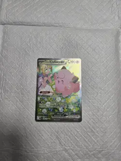 Pokemon TCG Lillie's Clefairy EX Sv09 Journey Together 184/159 Rare Holo - Image 2