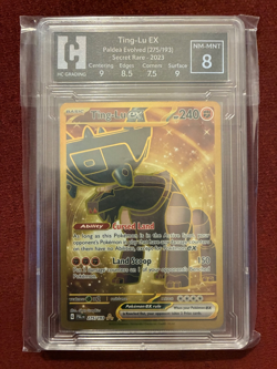 Pokemon TCG Paldea Evolved Ting-Lu Card HC Grading 8 - Image 1