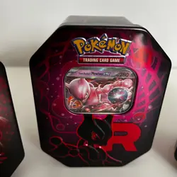 Pokemon TCG: Team Rocket Tin Set of 3 - Mewtwo ex, Nidoking, Persian *No Packs* - Image 5