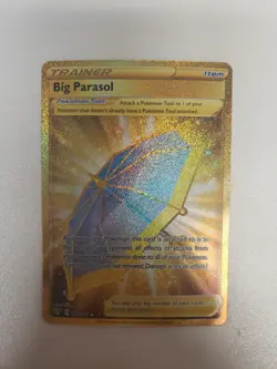Pokemon TCG Big Parasol 199/189 Darkness Ablaze Sword Shield Secret Rare Card NM - Image 1