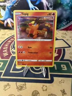 Tepig SWSH172 Cosmos Holo Pokemon SWSH: Sword & Shield Promo Cards - Image 1