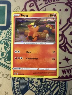 Tepig SWSH172 Cosmos Holo Pokemon SWSH: Sword & Shield Promo Cards - Image 3