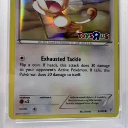 2016 POKEMON XY GENERATIONS TOYS R US #53 MEOWTH-HOLO - PSA 8 NEAR MINT - MINT - Image 3