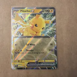 Pikachu ex 028/131 Sv: Prismatic Evolutions Holo Pokemon TCG - NM MINT - Image 1