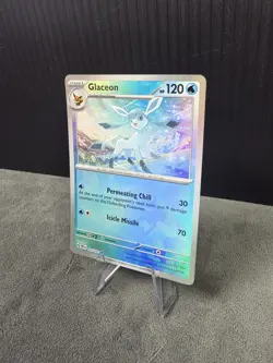 Glaceon (Master Ball Pattern) 025/131 Sv: Prismatic Evolutions Holo Pokemon TCG - Image 3