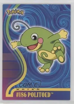 Politoed #186 Topps Pokemon TV Animation Edition Johto League Champions 2001 - Image 1