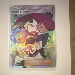 Pokemon Jessie & James Trainer Full Art Holo Hidden Fates 68/68 English - Image 1