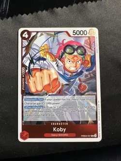 One Piece Card-Koby PRB02-001 Premium Booster Vol.2 Rare Foil 5000 Power Bandai - Image 1