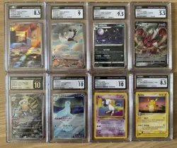 Pokemon Tcg Graded Slabs Lot Of 8 Graded Cards CGC Slabs - Image 1