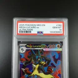 PSA 10 Mega Lucario ex 160/132 Pokemon Mega Evolutions Graded Card - Image 2