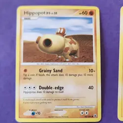 Pokemon TCG 2 Cards Pachirisu 43/100 Hippopotas 66/100 2008 English - Image 3