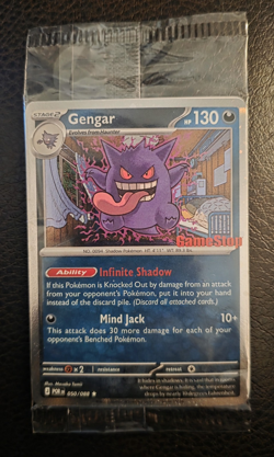Pokemon Gengar GameStop Promo Card 050/088 Holo Stamped Exclusive TCG - Image 1