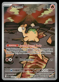 Pokemon Cards Numel 223/217 Ascended Heroes Illustration Rare NM - Image 1