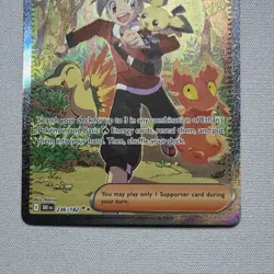Pokemon Ethan's Adventure Trainer Full Art Holo Rare Card DRN 236/182 - Image 3