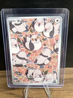Pokemon Pidove Illustration Rare Holo Card Sv: Black Bolt 148/086 60 HP - Image 1