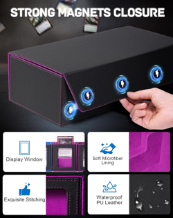 MTG Card Storage Box 5 in 1 with 4 Pcs Small Commander Deck Box, Large Card Deck - Image 5