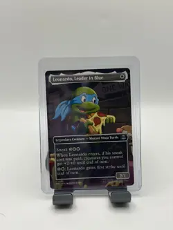 MTG, Leonardo, Leader in Blue $3 ORDER MIN 196 (Borderless) Teenage Mutant TMT - Image 1