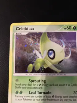 Celebi Holo Rare Pokemon Card 7/123 Mysterious Treasures 2007 TCG - Image 3