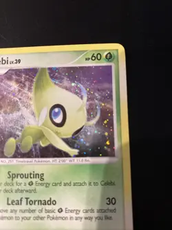 Celebi Holo Rare Pokemon Card 7/123 Mysterious Treasures 2007 TCG - Image 4