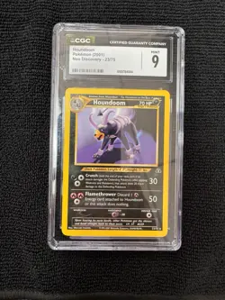 Pokemon Houndoom Neo Discovery 23/75 CGC 9 English 2001 Vintage Card - Image 1