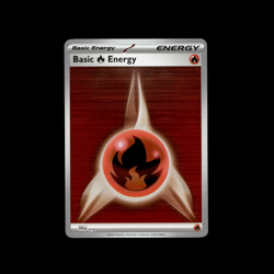 Basic Fire Energy SVE018 Black Bolt White Flare Pokemon TCG Reverse Holo - Image 1