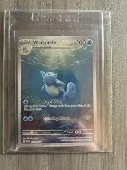 Pokemon Wartortle Illustration Rare Holo Sv: Scarlet & Violet 151 171/165 100 HP - Image 3