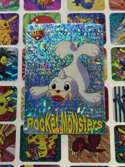 Pokemon Vintage Pocket Monsters Vending HOLO Prism Sticker 1999 Bandai Nintendo - Image 1