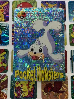 Pokemon Vintage Pocket Monsters Vending HOLO Prism Sticker 1999 Bandai Nintendo - Image 2