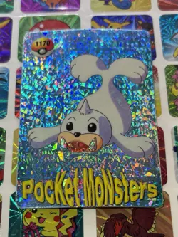 Pokemon Vintage Pocket Monsters Vending HOLO Prism Sticker 1999 Bandai Nintendo - Image 3