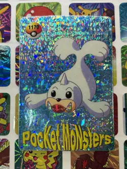 Pokemon Vintage Pocket Monsters Vending HOLO Prism Sticker 1999 Bandai Nintendo - Image 4