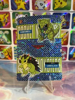 Pokemon Nidoking Vintage Pocket Monsters Vending HOLO Prism Sticker 99 Nintendo - Image 2