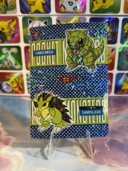 Pokemon Nidoking Vintage Pocket Monsters Vending HOLO Prism Sticker 99 Nintendo - Image 3