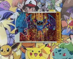 Pokemon Vintage Pocket Monsters Vending HOLO Prism Sticker 1999 Bandai Nintendo - Image 1