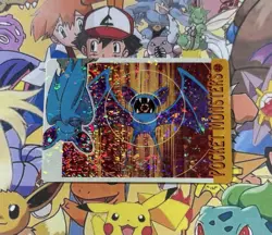 Pokemon Vintage Pocket Monsters Vending HOLO Prism Sticker 1999 Bandai Nintendo - Image 2