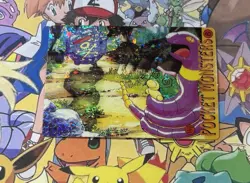 Pokemon Vintage Pocket Monsters Vending HOLO Prism Sticker 1999 Bandai Nintendo - Image 1