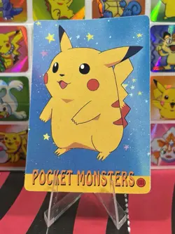 Pokemon Pikachu Sticker Rare Vintage Vending Machine Holo prism Nintendo 1998 - Image 4