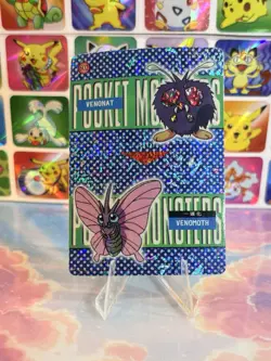 Pokemon Mewtwo Vintage Pocket Monsters Vending HOLO Prism Sticker 99 Nintendo - Image 3